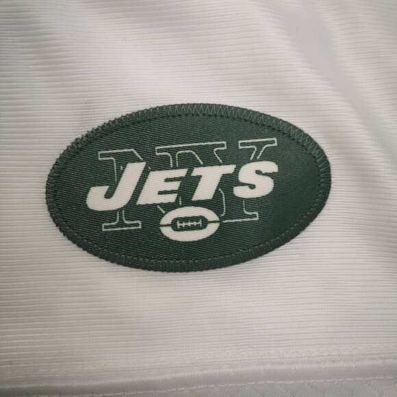 NFL Reebok Youth's Size Medium NY Jets #4 Favre White & Green V-neck Jersey - Picture 8 of 13